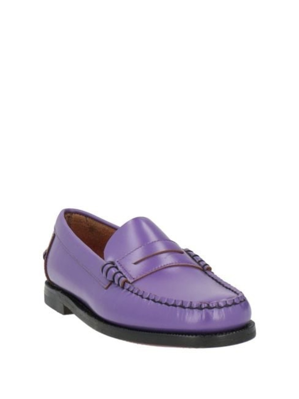 Sebago Women's Purple Leather Penny Loafers